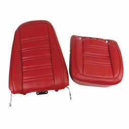 1977-1978 C3 Corvette Mounted Seats Red 100% Leather