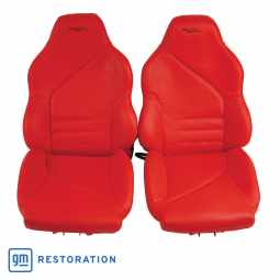 1996 C4 Corvette Leather Seat Covers Red Grand Sport 100%-Leather W/Foam