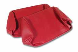 1968-1969 C3 Corvette Headrest Covers Red Leather