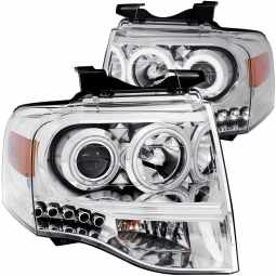 Anzo 111114 Projector Headlight Set w/Halo for 2007-2014 Ford Expedition
