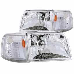 Anzo 111119 Crystal Headlight Set for 1993-1997 Ford Ranger
