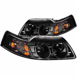 Anzo 121042 Projector Headlight Set for 1999-2004 Ford Mustang