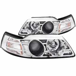 Anzo 121043 Projector Headlight Set for 1999-2004 Ford Mustang