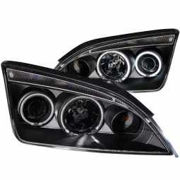 Anzo 121198 Projector Headlight Set w/Halo for 2005-2006 Ford Focus ZX4