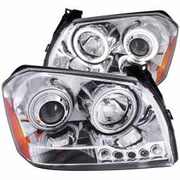 Anzo 121219 Projector Headlight Set w/Halo for 2005-2007 Dodge Magnum