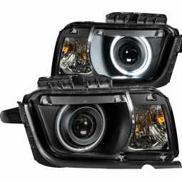 Anzo 121312 Projector Headlight Set w/Halo for 2010-2013 Chevrolet Camaro