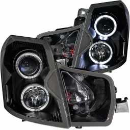 Anzo 121415 Projector Headlight Set w/Halo for 2003-2007 Cadillac CTS