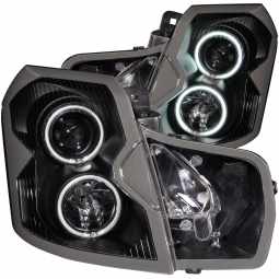 Anzo 121417 Projector Headlight Set w/Halo for 2003-2007 Cadillac CTS