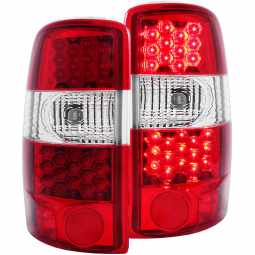 Anzo 311001 LED Tail Lights for 2000-2006 Suburnban Tahoe Yukon (Red/Clear)
