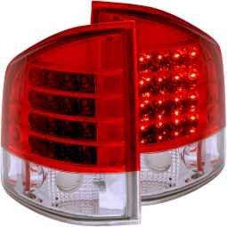 Anzo 311013 LED Tail Lights for 1995-2004 GMC Sonoma or Chevy S10 (Red/Clear)