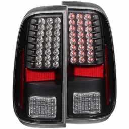 Anzo 311127 LED Tail Lights for 2008-2015 Ford F-250-350-450-550 Super Duty (Black)