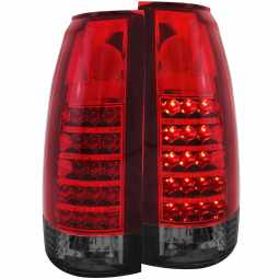Anzo 311157 LED Tail Lights for 1988-2000 Chevy-GMC Trucks (Red Smoke)