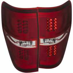 Anzo 311260 LED Tail Lights for 2009-2014 Ford F-150 (Red/Clear)