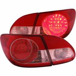Anzo 321190 LED Tail Light Assembly for 2003-2008 Toyota Corolla