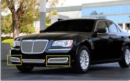 Upper Class Polished Stainless Bumper Grilles 2011-2014 Chrysler 300