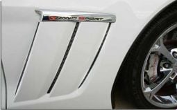 Blakk Stealth Laser Mesh Side Grille for C6 Corvette Grand Sport