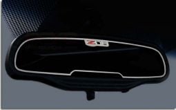 Rear View Mirror Trim with Z06 505hp for 2006-2013 C6 Corvette