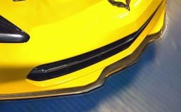 Carbon and Stainless C7 Corvette Stingray Front Lip Spoiler Splitter