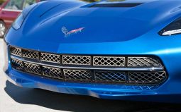 Polished Stainless Front Overlay Grille for C7 Corvette Stingray