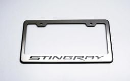 Black Stainless and Carbon STINGRAY License Plate Frame C7 Stingray