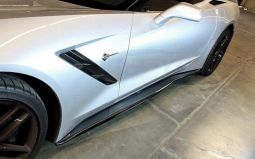 APR Real Carbon Fiber Side Rocker Extension for C7 Corvette Stingray