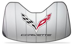 Insulated Accordion Style Folding Sun Shade for C7 Corvette Stingray