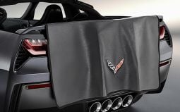 Rear Bumper Fascia Protector with Flags Logo for C7 Corvette Stingray