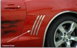 Stainless Rear Quarter Trim 2010-2015 Camaro