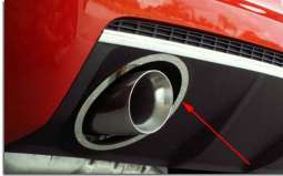 Polished Stainless Exhaust Tip Surround Trim Rings for Camaro
