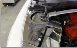 Perforated Stainless Inner Fender Covers and Fuse Box Cover for Camaro