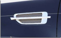 Polished Side Vent Mesh Inserts for 2007-2012 Escalade