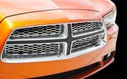 Polished Stainless Upper Front Grille Overlay for Charger 5.7L