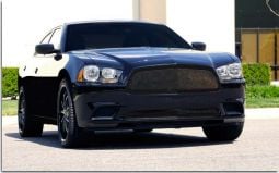 Upper Class Full Opening All Black Mesh Grille for Charger