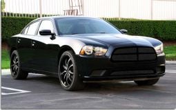 Upper Class 4 pc Look All Black Mesh Grille for Charger