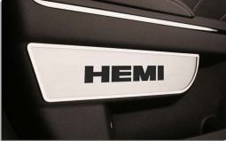 Brushed Front Door HEMI Badge Plates for 2011-2013 Charger and 300