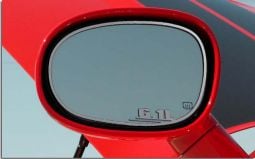 Brushed Stainless Steel Side Mirror Trim with 6.1L Logo for Challenger