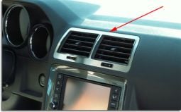 Stainless Steel AC Vent Trim for Challenger