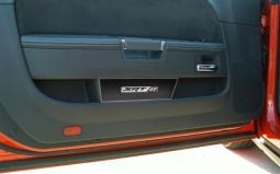 Carbon and Stainless RT or SRT8 Door Badge Plates for Dodge Challenger