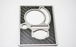 Carbon Fiber and Stainless Light Control Trim Plate 2008-14 Challenger