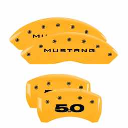 MGP Caliper Covers 2010-2014 Ford Mustang (Yellow)