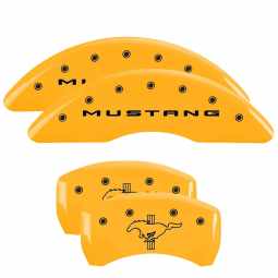 MGP Caliper Covers 2015-2022 Ford Mustang GT (Yellow)