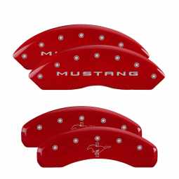 MGP Caliper Covers 2015-2022 Mustang Ecoboost and V6 (Red)