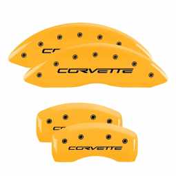MGP Caliper Covers 2005-2013 C6 Corvette (Yellow)