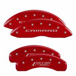 MGP Caliper Covers for 2010-2015 Chevrolet Camaro V6 (Red)