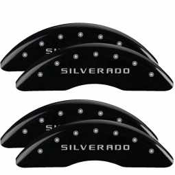 MGP Caliper Covers 2011-2017 Chevrolet Silverado 2500/3500 HD (Black)