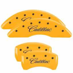 MGP Caliper Covers for Cadillac XTS (Yellow)