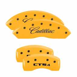 MGP Caliper Covers for Cadillac CTS (Yellow)