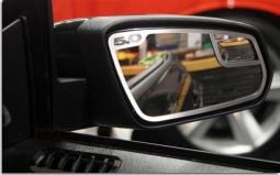 5.0 Brushed Side View Mirror Trim for 2010-2012 Mustang