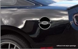 Polished Stainless FORD Logo Gas Cap Cover for 2011 2012 Mustang