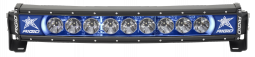Rigid 32001 20 Inch LED Light Bar Single Row Curved Blue Backlight Radiance Plus